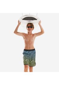 OLAIAN - Spodenki surfingowe dla dzieci Olaian 500 Wavywave. Kolor: niebieski. Materiał: materiał, poliester