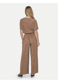 Vila Spodnie materiałowe Plisa 14089681 Brązowy Regular Fit. Kolor: brązowy. Materiał: syntetyk, wiskoza #2