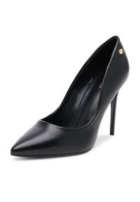 DeeZee Szpilki AB2-4503 Czarny. Kolor: czarny. Materiał: skóra. Obcas: na szpilce #7