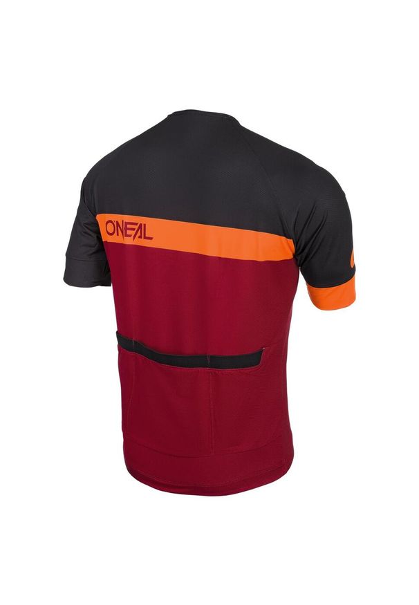 O'NEAL - Kolarska koszulka rowerowa O`Neal AERIAL SPLIT red/orange. Kolor: wielokolorowy, czerwony, pomarańczowy, czarny. Sport: kolarstwo