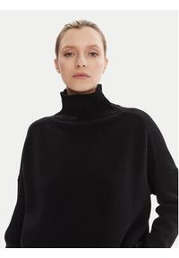 Weekend Max Mara Golf Borgia 2525366112 Czarny Relaxed Fit. Typ kołnierza: golf. Kolor: czarny. Materiał: wełna #5