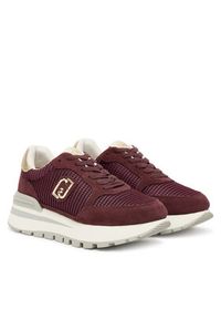 Liu Jo Sneakersy Amazing 25 BF5049 PX027 Bordowy. Kolor: czerwony. Materiał: zamsz, skóra