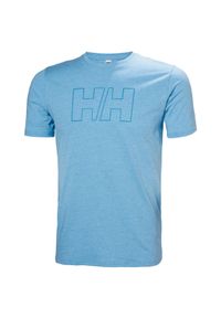 Koszulka Helly Hansen Tech Logo. Kolor: szary, niebieski, wielokolorowy. Sport: turystyka piesza #1