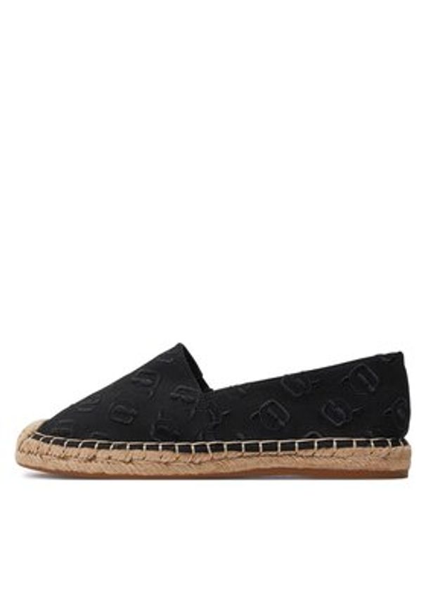 Karl Lagerfeld - KARL LAGERFELD Espadryle KL80124A Czarny. Kolor: czarny. Materiał: materiał