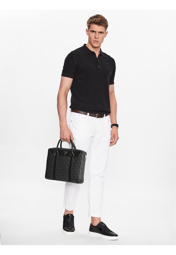 Guess Torba na laptopa Vezzola Smart HMEVZL P3138 Czarny. Kolor: czarny. Materiał: skóra