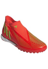 Adidas - Buty adidas Predator Edge.3 Ll Tf M GV8533 czerwone pomarańcze i czerwienie. Kolor: czerwony. Materiał: syntetyk. Szerokość cholewki: normalna #3