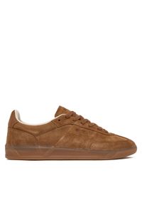 BOSS Sneakersy Brenta 50536645 Brązowy. Kolor: brązowy. Materiał: skóra, zamsz #1