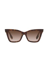 Burberry - Okulary przeciwsłoneczne 0BE4346. Kolor: brązowy