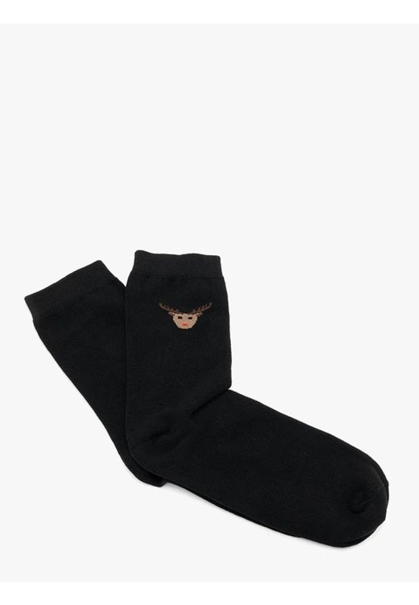 Ryłko - Świąteczne skarpety unisex. Kolor: czarny. Materiał: poliamid, elastan, bawełna