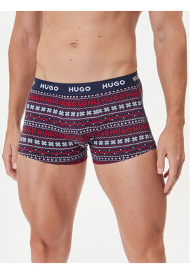 Hugo - HUGO Komplet 3 par bokserek 50532550 Kolorowy. Materiał: bawełna. Wzór: kolorowy