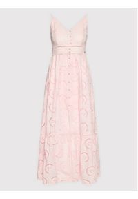 Guess Sukienka letnia Serafina W2GK44 WEJV0 Różowy Flare Fit. Kolor: różowy. Materiał: bawełna. Sezon: lato #5
