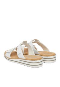 Rieker Klapki CEO-V0636-80 Biały. Kolor: biały. Materiał: materiał #4