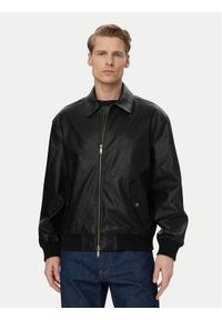Calvin Klein Jeans Kurtka z imitacji skóry LV04RF403G Czarny Relaxed Fit. Kolor: czarny. Materiał: syntetyk #1