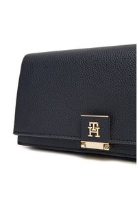 TOMMY HILFIGER - Tommy Hilfiger Torebka Th Her Mini Crossover Corp AW0AW17678 Granatowy. Kolor: niebieski. Materiał: skórzane #4