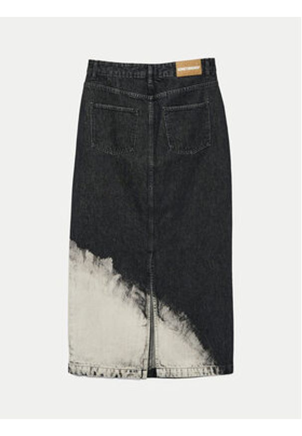 Vero Moda Spódnica jeansowa Candice 10330206 Czarny Regular Fit. Kolor: czarny. Materiał: bawełna