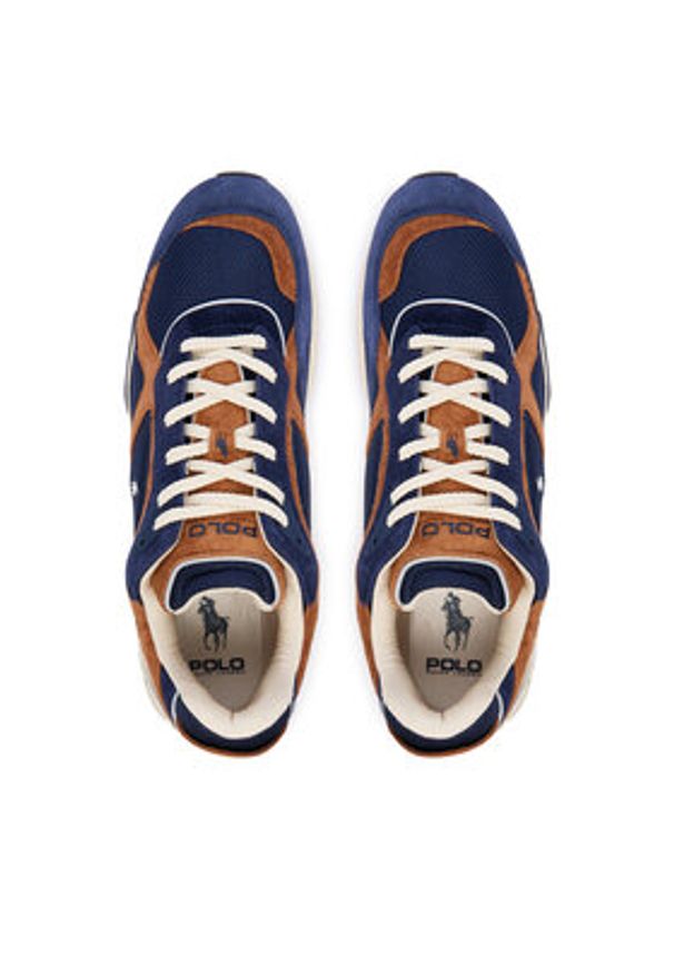 Polo Ralph Lauren Sneakersy 809974014002 Granatowy. Kolor: niebieski. Materiał: skóra, zamsz
