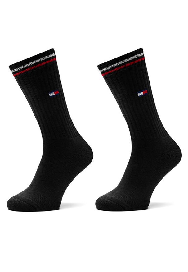 TOMMY HILFIGER - Tommy Hilfiger Skarpety długie 701228176 Czarny. Kolor: czarny. Materiał: bawełna