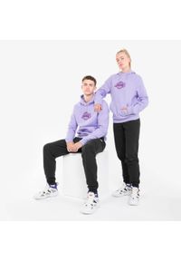 TARMAK - Bluza do koszykówki dla mężczyzn i kobiet Tarmak NBA 900 Los Angeles Lakers. Kolor: fioletowy, wielokolorowy. Materiał: materiał, tkanina. Sport: koszykówka