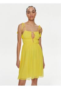 Patrizia Pepe Sukienka letnia 2A2714/A061-Y447 Żółty Regular Fit. Kolor: żółty. Materiał: syntetyk. Sezon: lato #1