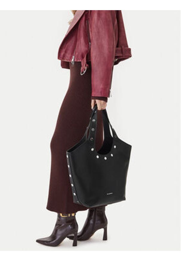 Karl Lagerfeld - KARL LAGERFELD Torebka A4W30120 Czarny. Kolor: czarny. Materiał: skórzane