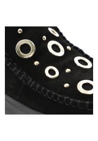 Hot Potatoes by Gioseppo - Czarne Śniegowce Gioseppo Ocieplane Obuwie Damskie. Kolor: czarny. Materiał: welur. Wzór: aplikacja. Sezon: zima #10