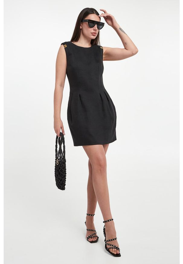 Elisabetta Franchi - Sukienka lniana ELISABETTA FRANCHI. Materiał: len