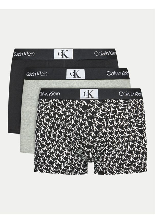 Calvin Klein Underwear Komplet 3 par bokserek 000NB3528E Czarny. Kolor: czarny. Materiał: bawełna