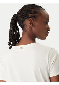 Liu Jo Sport T-Shirt TA6155 JS923 Écru Regular Fit. Materiał: bawełna. Styl: sportowy #3