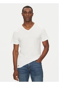 Lacoste Komplet 3 t-shirtów TH9008 Biały Slim Fit. Kolor: biały. Materiał: bawełna #5