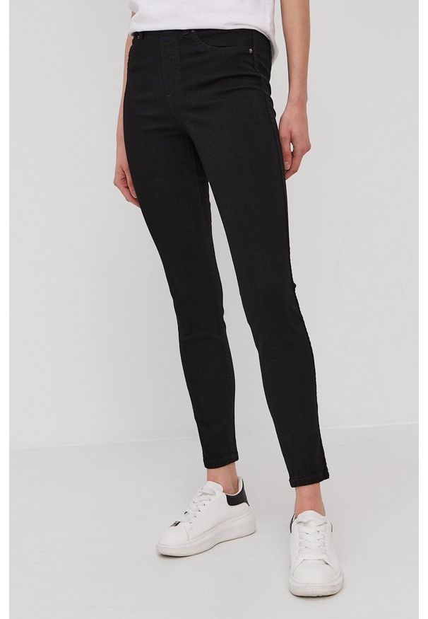 Spanx Jeansy damskie high waist. Stan: podwyższony. Kolor: czarny
