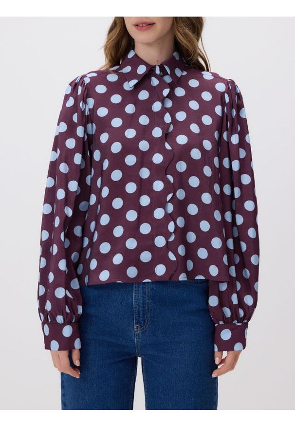 Reserved - Koszula z modalem - wielobarwny. Materiał: tkanina