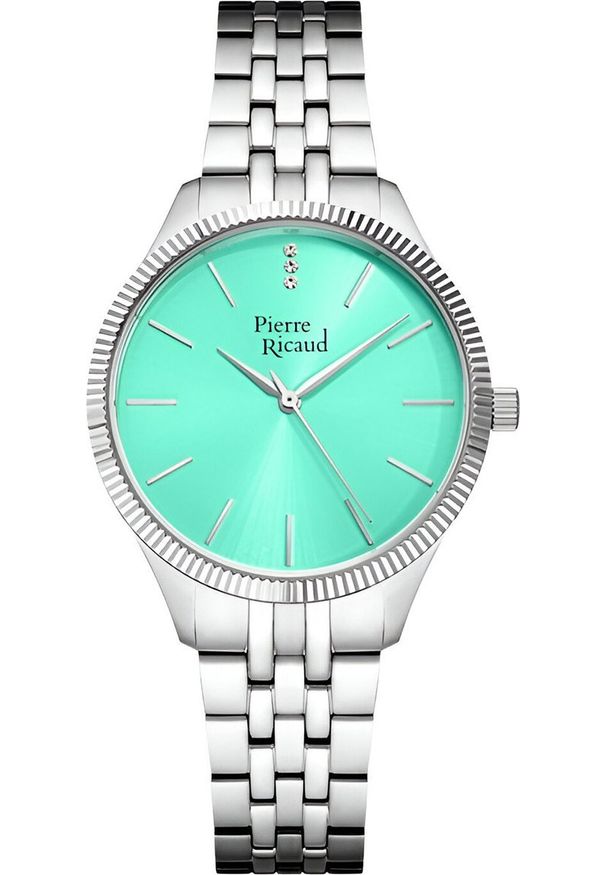 Zegarek Pierre Ricaud Zegarek damski Pierre Ricaud P23010.511TQ CYRKONIE srebrny. Kolor: srebrny