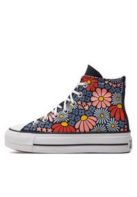 Converse Trampki Chuck Taylor All Star Lift Platform Floral A08112C Kolorowy. Materiał: materiał. Wzór: kolorowy. Obcas: na platformie #4