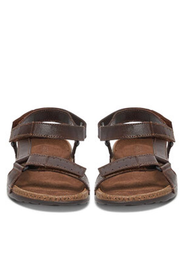 Lasocki Sandały LORENZO-17 MI25 Brązowy. Kolor: brązowy. Materiał: skóra