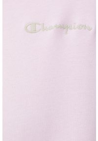 Champion bluza 115293 damska kolor różowy gładka. Okazja: na co dzień. Kolor: różowy. Materiał: materiał, dzianina. Długość rękawa: długi rękaw. Długość: długie. Wzór: gładki. Styl: casual #2
