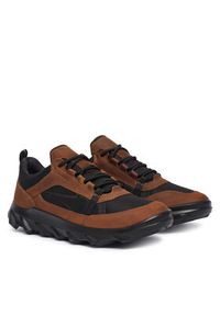 ecco - ECCO Sneakersy Mx 82032450371 Brązowy. Kolor: brązowy. Materiał: skóra, nubuk #2