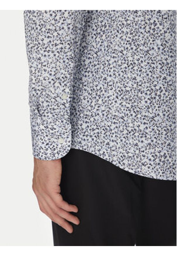 BOSS Koszula H-Hank-Kent-C1 50545109 Niebieski Slim Fit. Typ kołnierza: kołnierzyk klasyczny. Kolor: niebieski. Materiał: bawełna