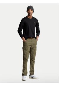 Polo Ralph Lauren Longsleeve 710760121 Czarny Slim Fit. Typ kołnierza: polo. Kolor: czarny. Materiał: bawełna. Długość rękawa: długi rękaw #3