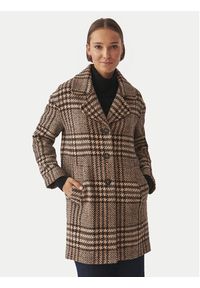 Tatuum Płaszcz wełniany Sewro 1 T2419.007B Brązowy Regular Fit. Kolor: brązowy. Materiał: syntetyk #5