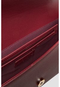 Valentino by Mario Valentino - VALENTINO Bordowa kopertówka Pochette. Kolor: czerwony. Styl: elegancki #2