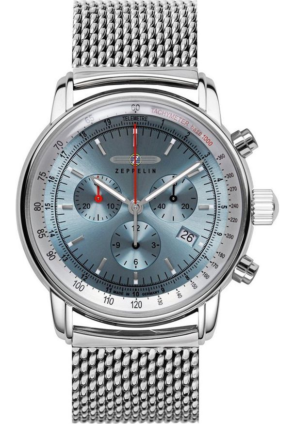Zegarek Zeppelin Zegarek męski Zeppelin 8886M-3 srebrny. Kolor: srebrny