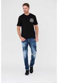 Just Cavalli - JUST CAVALLI Czarny t-shirt Fiche. Kolor: czarny #4