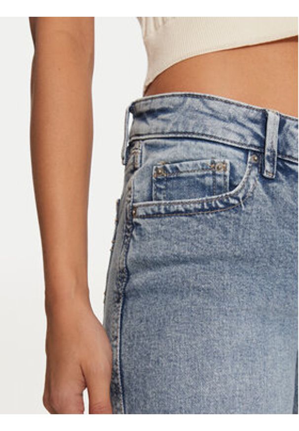 Gina Tricot Jeansy 22839 Niebieski Flare Fit. Kolor: niebieski