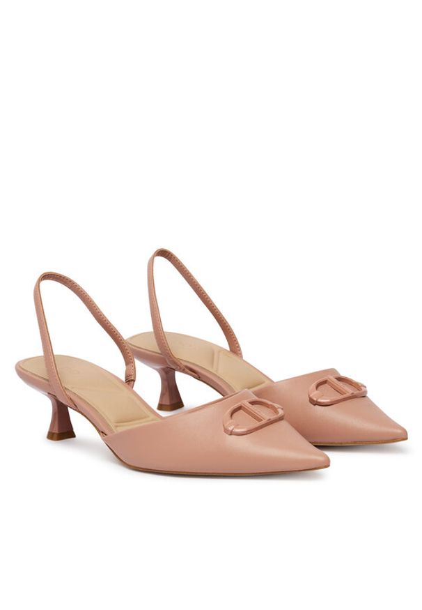 Aldo Sandały Delicate 13918886 Beżowy. Kolor: beżowy. Materiał: skóra