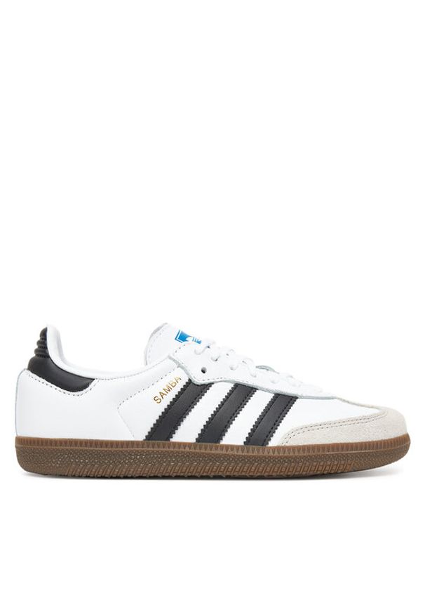 Adidas - adidas Sneakersy Samba OG IE3675 Biały. Kolor: biały. Materiał: skóra