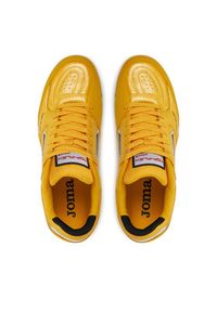 Joma Buty do piłki nożnej Top Flex Indoor TOPW2428IN Żółty. Kolor: żółty. Materiał: skóra