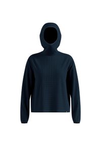 Bluza z kapturem Odlo Mid layer hoody CUBIC. Typ kołnierza: kaptur. Kolor: niebieski