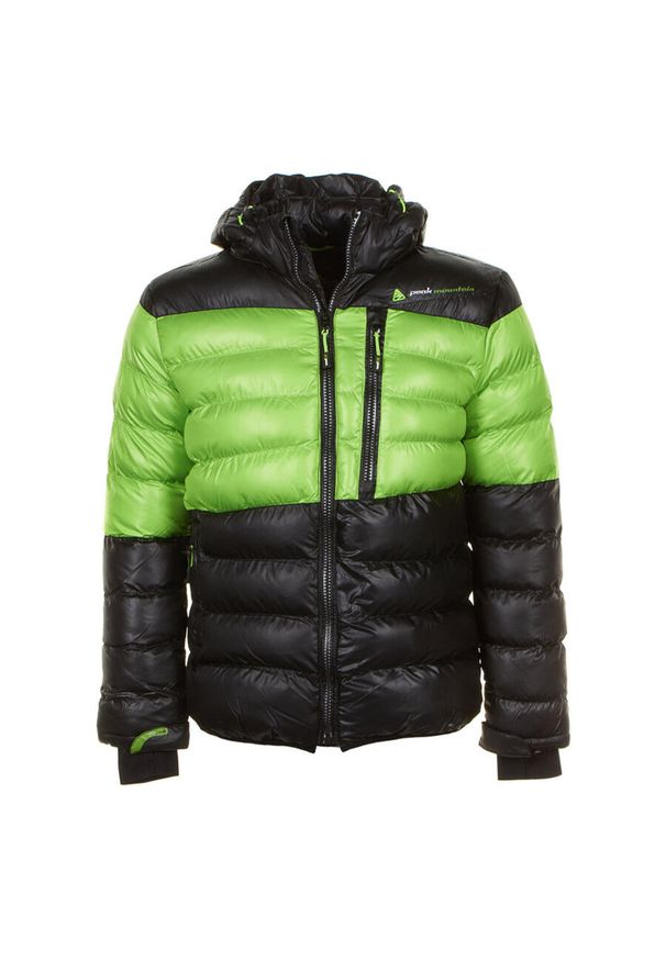 PEAK MOUNTAIN - Kurtka narciarska Peak Mountain Captin. Kolor: czarny. Materiał: puch. Sezon: zima. Sport: narciarstwo