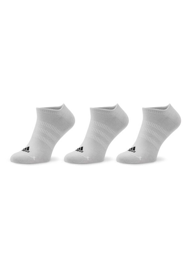 Adidas - adidas Skarpety stopki unisex Thin and Light No-Show Socks 3 Pairs HT3463 Biały. Kolor: biały. Materiał: materiał