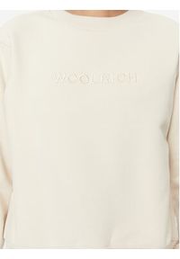 Woolrich Bluza Logo CFWWSW0115FRUT3164 Écru Relaxed Fit. Materiał: bawełna